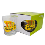 Old Fashioned Glass Set of 4 - Palm Springs Martini - Orange Yellow