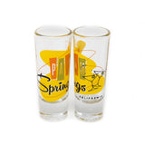 Palm Springs Martini Design Shot Glass Shooter -  Orange (Single)