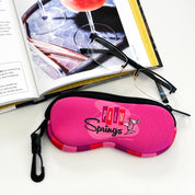 Palm Springs Pink Martini Design Neoprene Glasses Case - Pink - Destination PSP