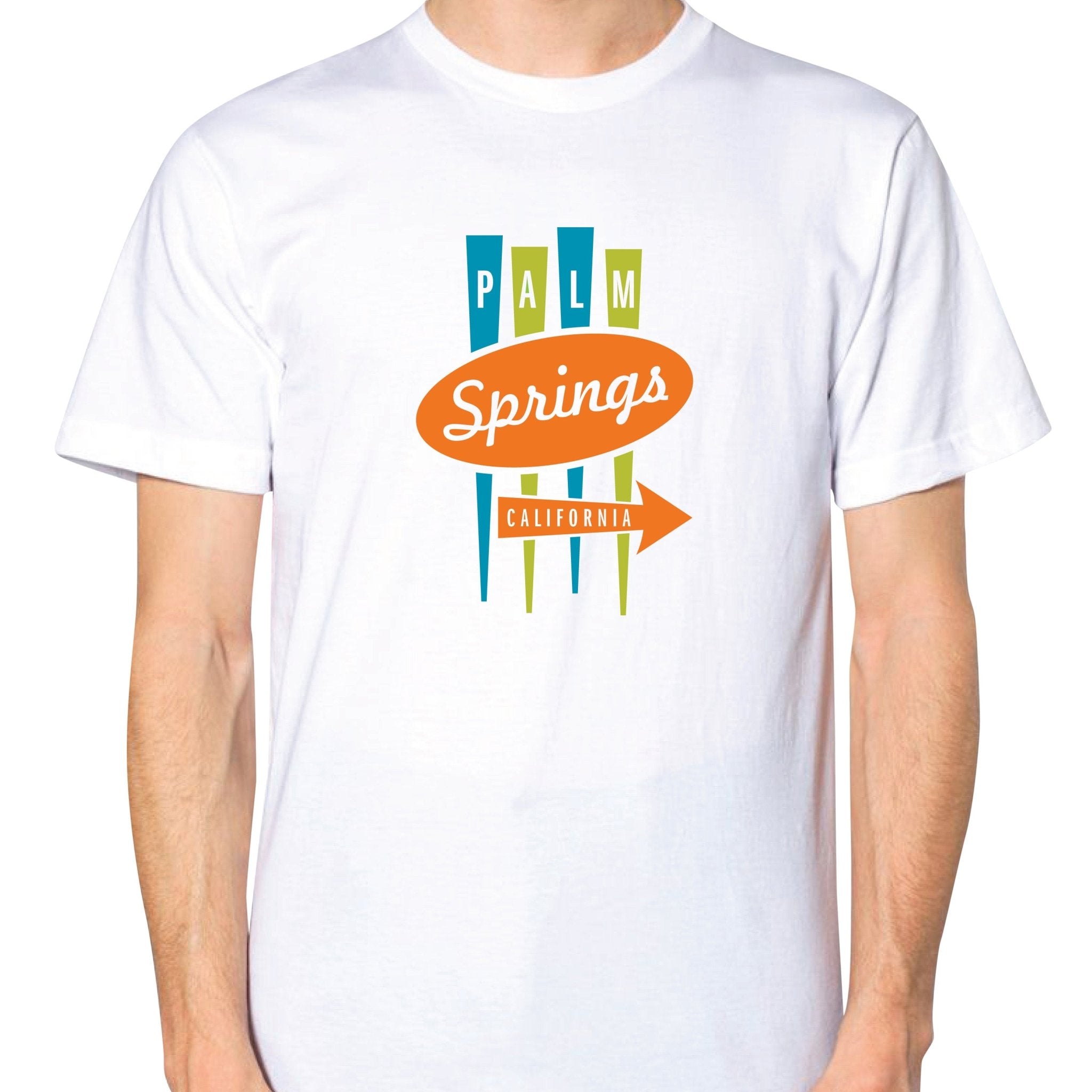Palm Springs Road Sign Unisex T-shirt - White - Destination PSP