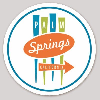Palm Springs Sign Design Sticker - Destination PSP