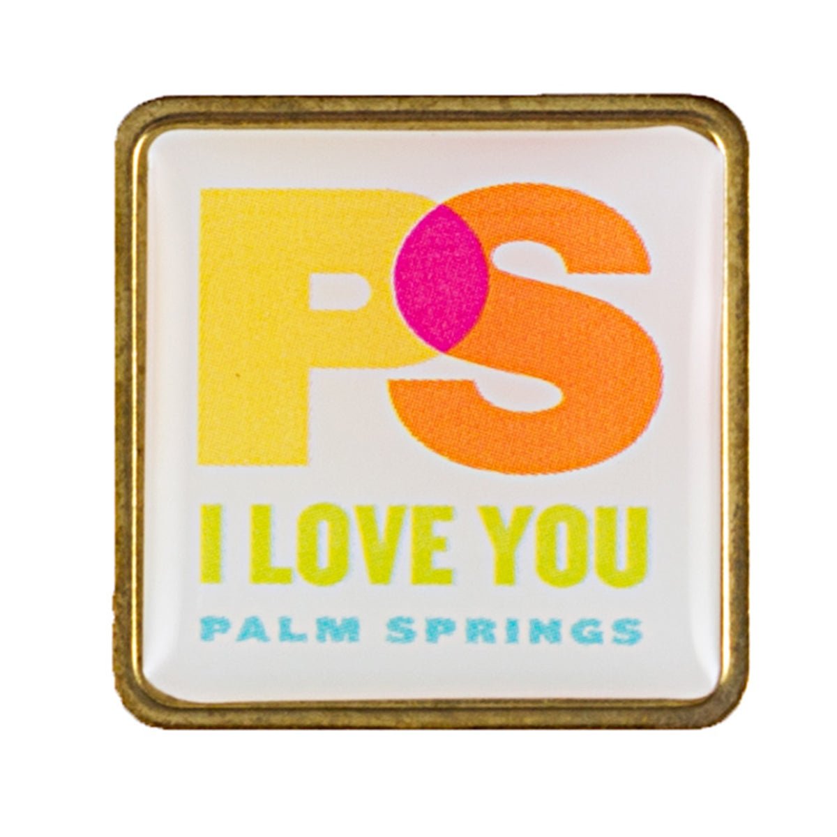 PS I Love You Palm Springs Lapel Pin - Destination PSP