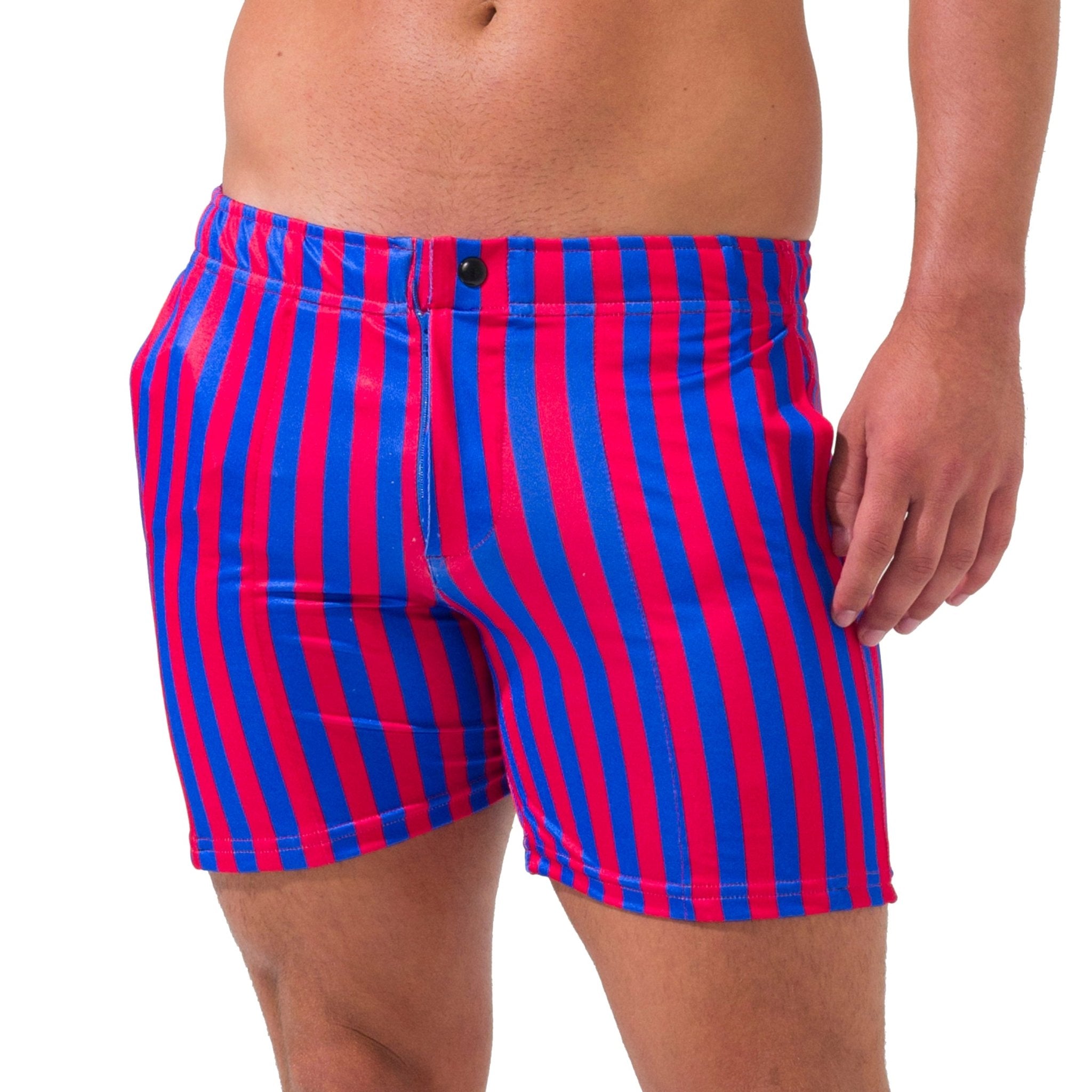 Rafa Swim Shorts - Blue Red Stripe - Destination PSP