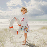 Retro Surf Volley Board Shorts