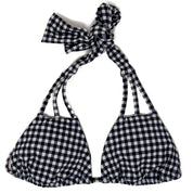Seaweeds Black and White Gingham Strappy Top - Destination PSP