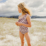 Snapper Rock Wild Love One Shoulder Frill Swimsuit