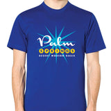 Unisex T-shirt - Palm Springs Starburst - Lapis Blue