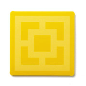 Sunmor Square Vinyl Coaster Set of 8 - Yellow - Destination PSP