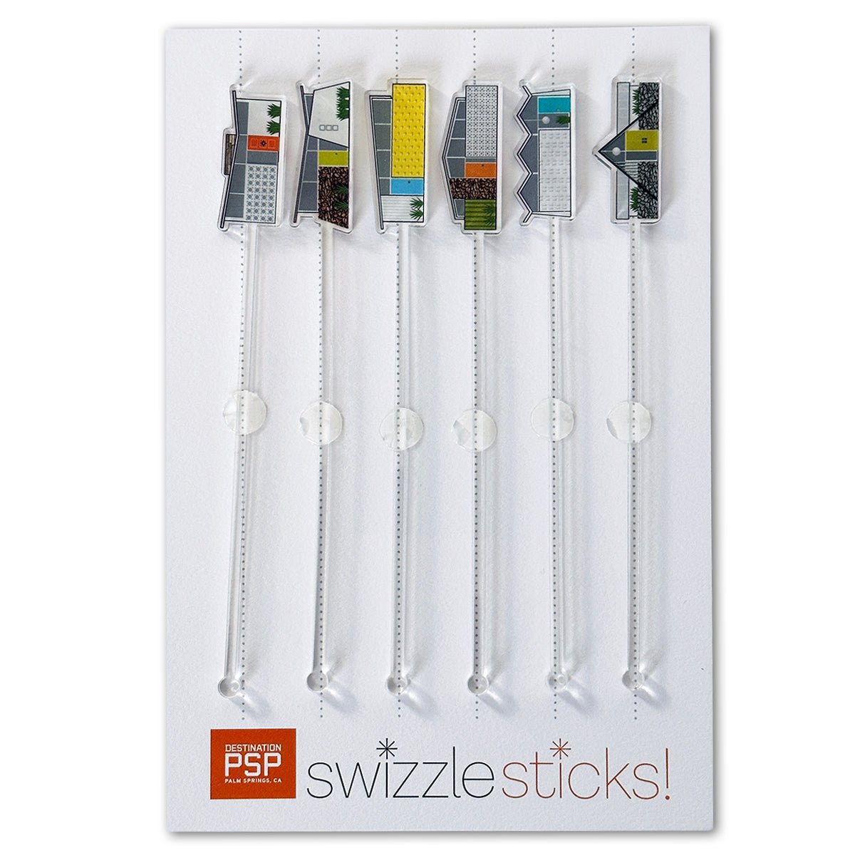Destination Sticks Swizzle Stick Set - Midcentury Houses – Destination PSP