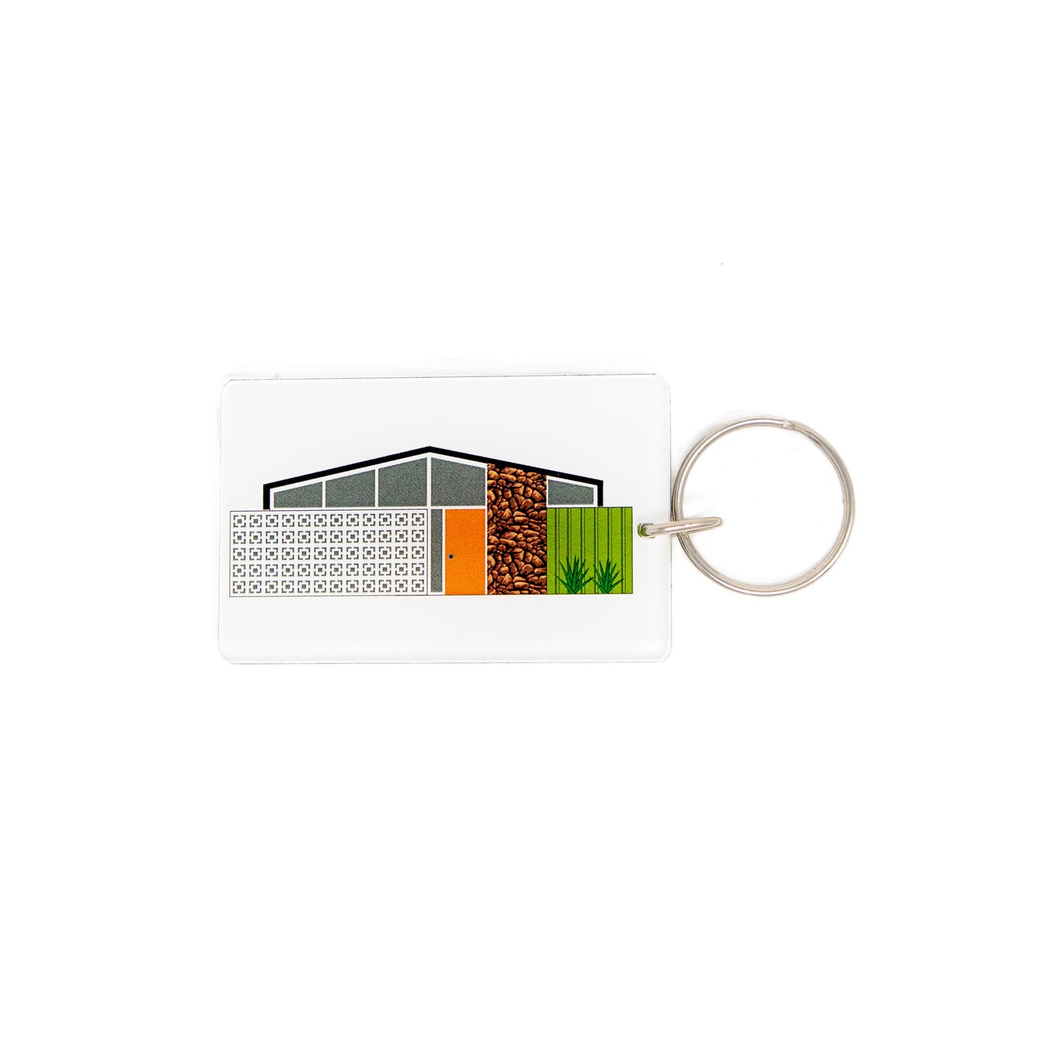 Twin Palms House Acrylic Key Chain / Key Ring - Destination PSP