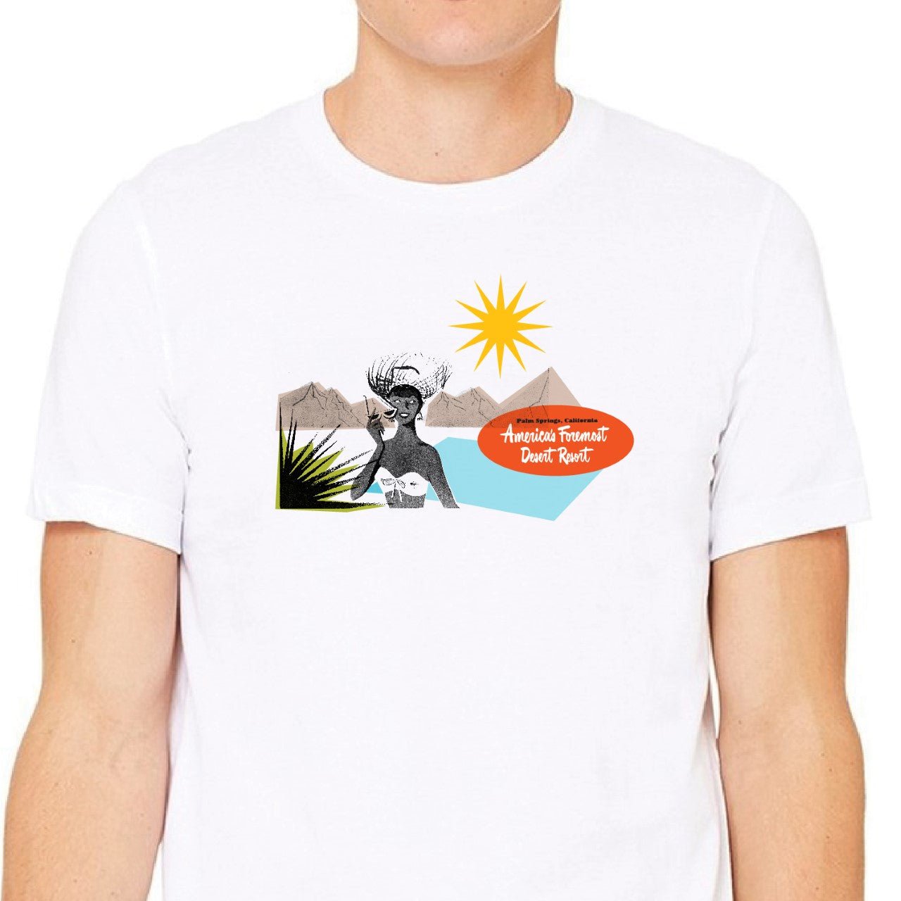 Unisex T-shirt - America''s Foremost Desert Resort - White - Destination PSP