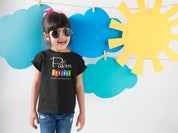 Unisex T-shirt Kids - Palm Springs Rainbow Tee - Black - Destination PSP