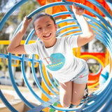 Unisex T-shirt Kids - Pool Design - White