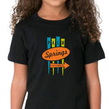 Unisex T-shirt Kids  - Road Sign - Black