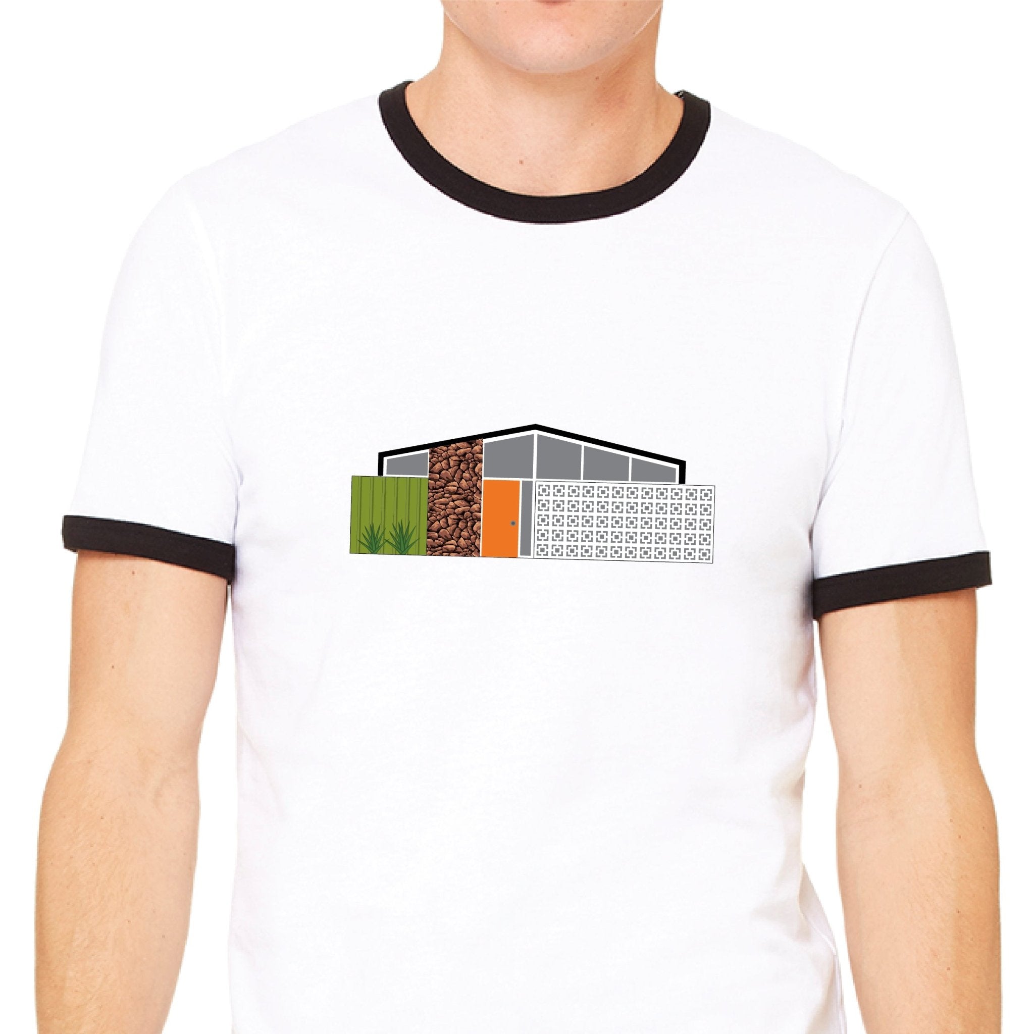 Unisex T-shirt - Twin Palms House - Ringer - Destination PSP