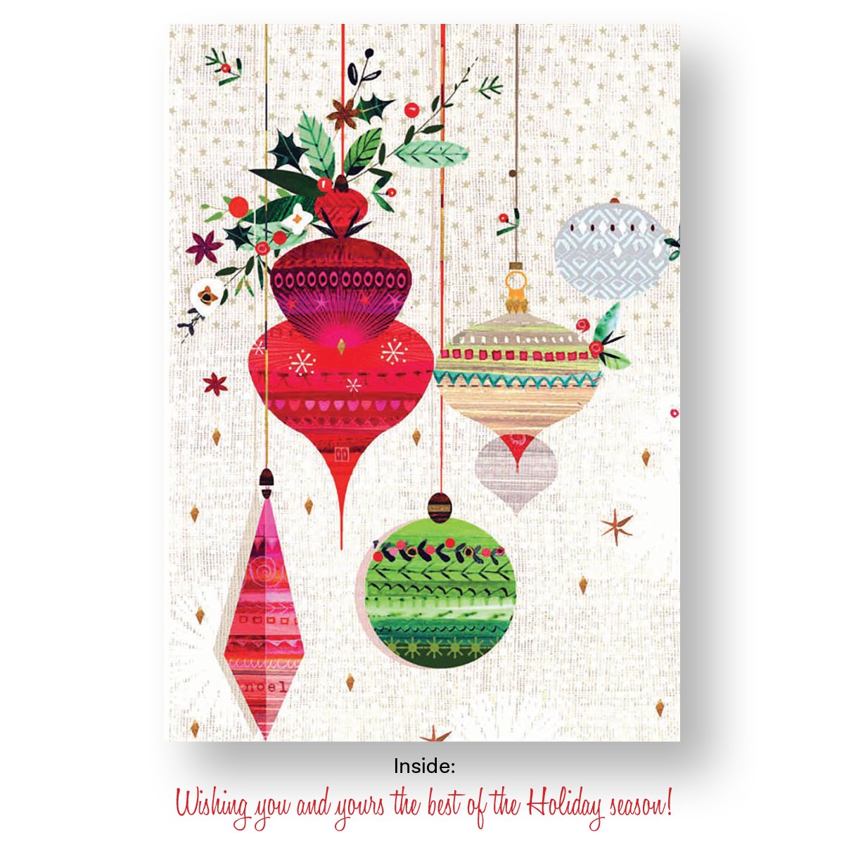 Vintage Ornaments Holiday Card Set - Destination PSP