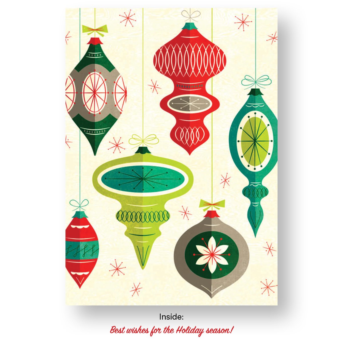 Vintage Ornaments Holiday Card Set - Destination PSP